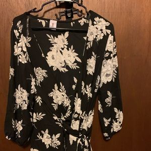 Plus size Wrap blouse